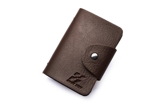 Hautton Black 24 Credit Card Wallet Stud Front