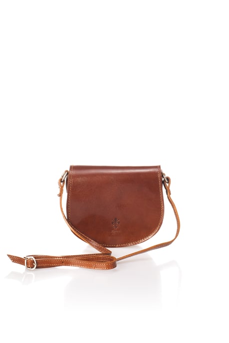 Women's Classic Leather Crossbody Bag With Flap Closure