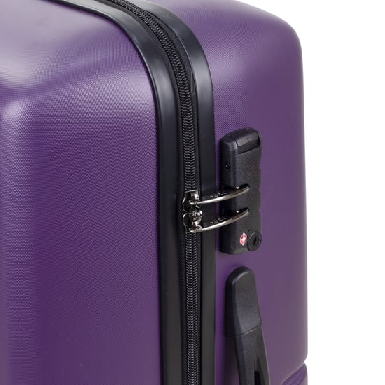 Byron 55cm Cabin Hardshell 4 Wheel Spinner Suitcase Purple