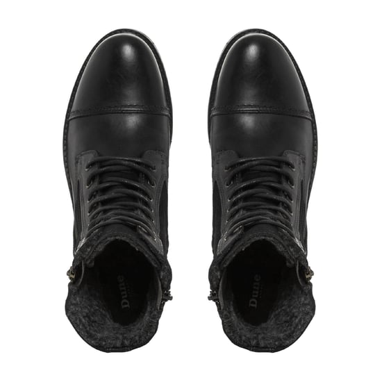 Dune Mens CLOVELAND Buckle Zip Detail Boots