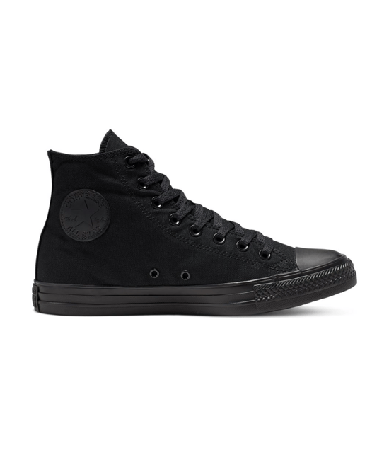Converse All Star Unisex Chuck Taylor High Top Sneakers - Black Monochrome - Image 1