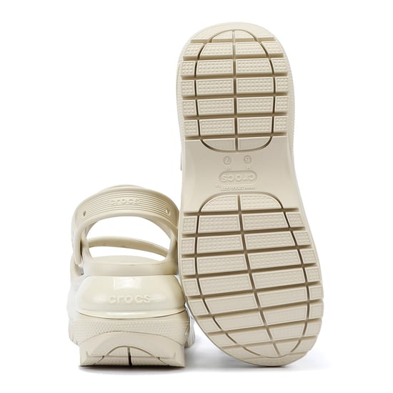 Crocs Classic Mega Crush Women's Bone Sandals - Image 4