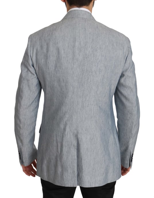 Dolce & Gabbana Blue Flax NAPOLI Jacket Coat Blazer - Image 2