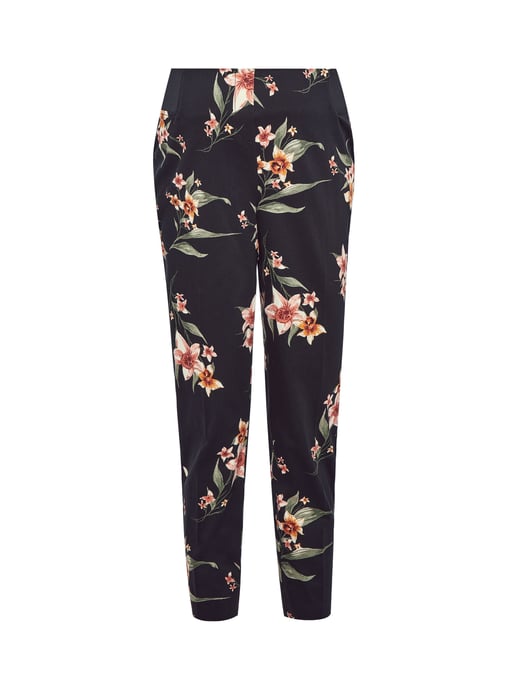 Dorothy Perkins Womens Maternity Black Ankle Grazer Trousers Pants Floral Print