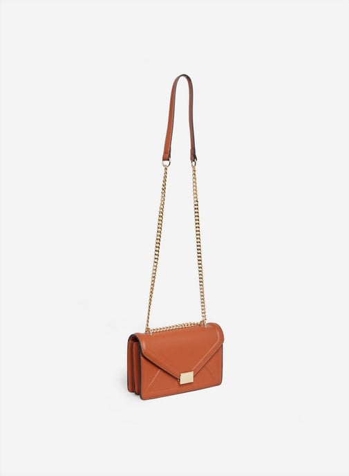 Dorothy Perkins Womens Tan Envelope Boxy Crossbody Party Shoulder Mini Bag
