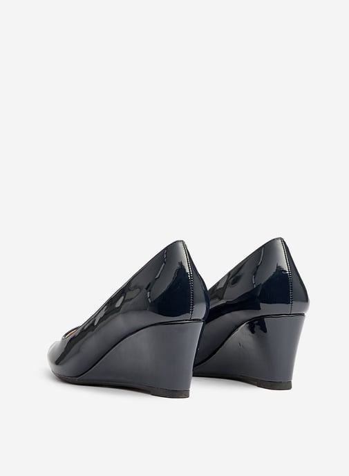 Dorothy Perkins Womens Wide Fit Navy Comfort Dreamers Wedge Court Shoes Heels