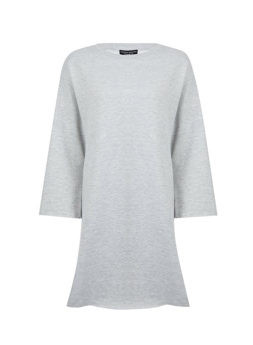Dorothy Perkins Womens Grey Marl Sweatshirt Tunic Jumper Sweater Blouse Top
