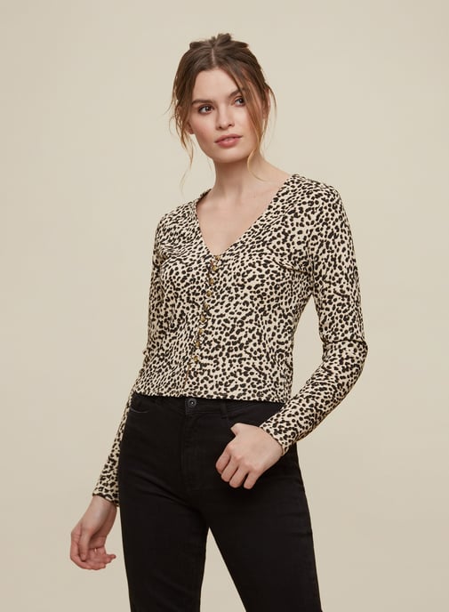 Dorothy Perkins Womens Black Print Textured Cardigan Coatigan Knitwear Top