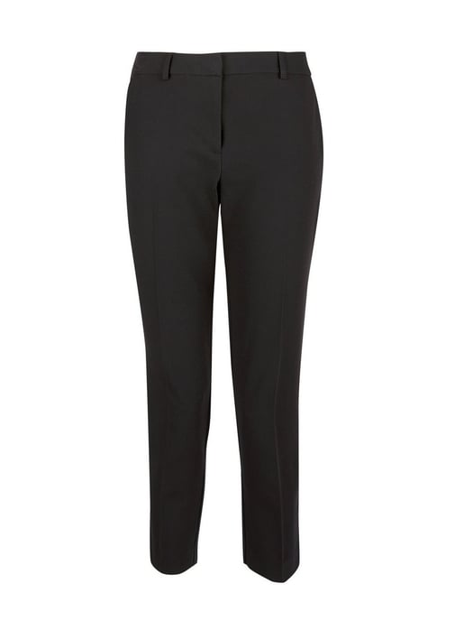 Dorothy Perkins Womens Petite Black Ankle Grazer Trousers Cropped Bottoms Pants