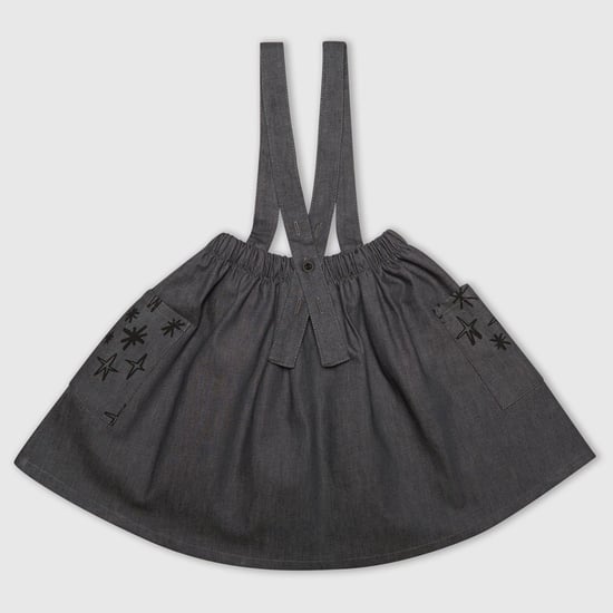 Denim Star Pinafore Dress