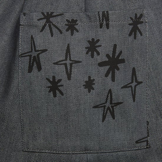 Denim Star Pinafore Dress