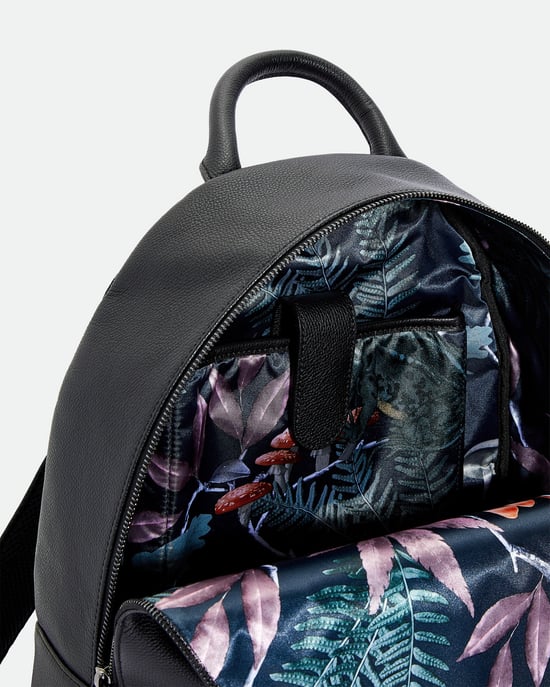 Ted Baker Eastmo Coloured Leather Backpack, Black