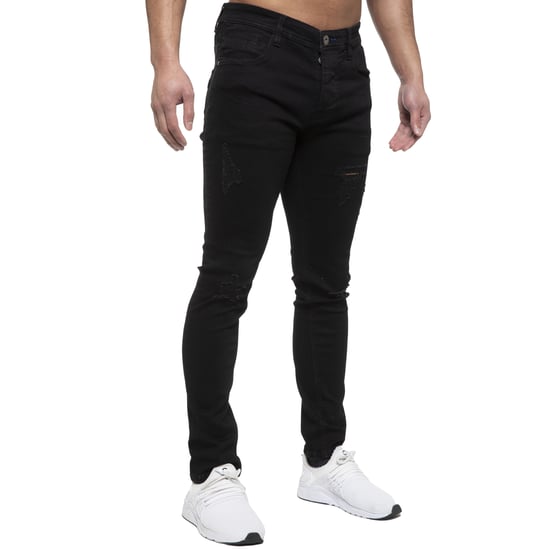 ETO | Mens Hyperstretch Jeans With Distress Effect - Image 2