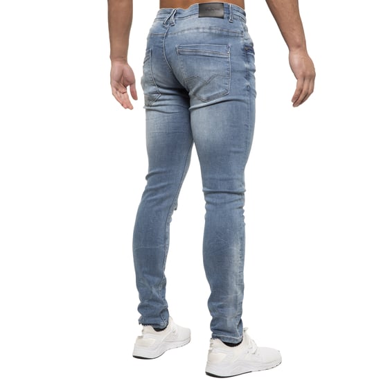 ETO | Mens Hyperstretch Jeans With Distress Effect