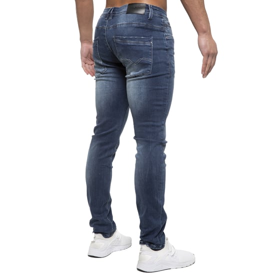 ETO | Mens Hyperstretch Jeans With Distress Effect