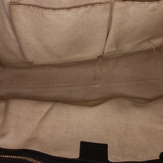 Vintage Gucci Soho Chain Leather Tote Bag Black - Image 5