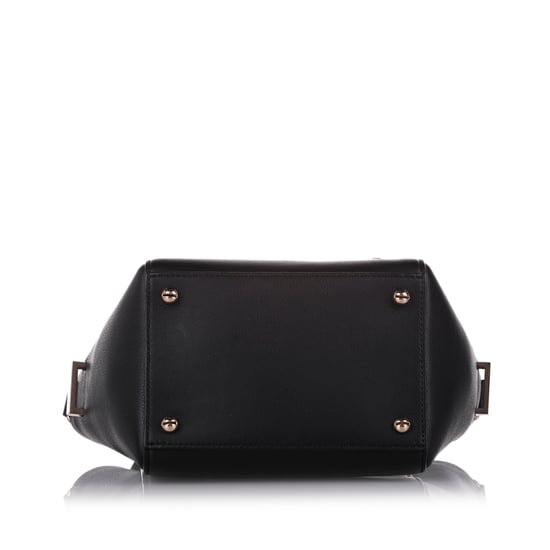 Vintage Givenchy HDG Leather Satchel Black - Image 4