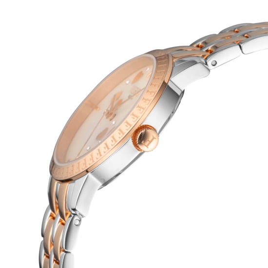 Ferre Milano Ladie's White Mother of Pearl Dial RG Stainless Steel Watch
