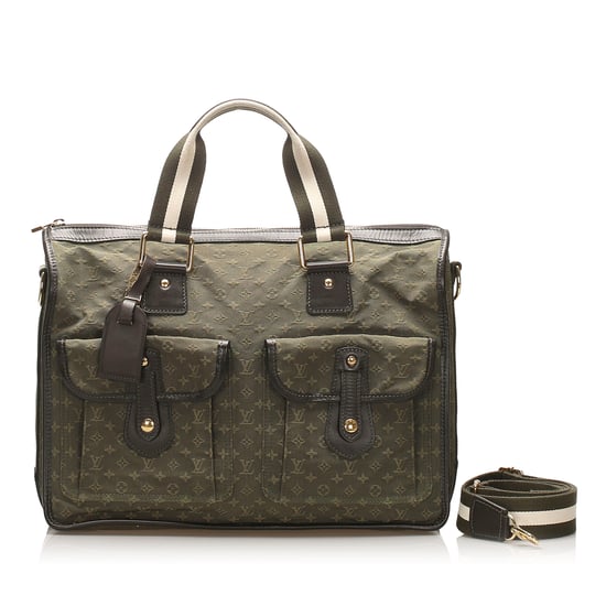 Vintage Louis Vuitton Monogram Mini Lin Sac Mary Kate 48H Green - Image 1