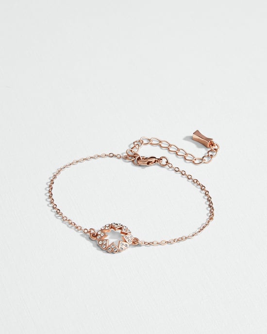 Ted Baker Hershie Heart Star Bracelet in Rose Gold