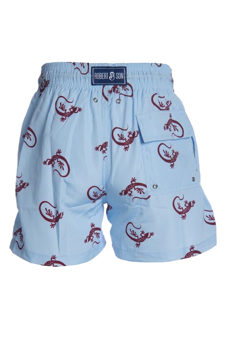 Men's Blue Gecko Swim Shorts