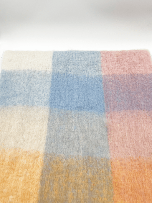 Light Checked Print Scarf