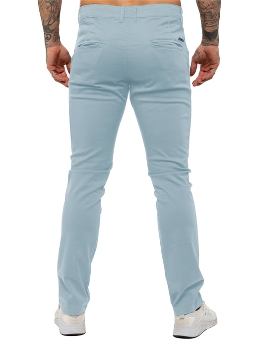 Enzo Heren Slim Fit Stretch Chino - Image 3