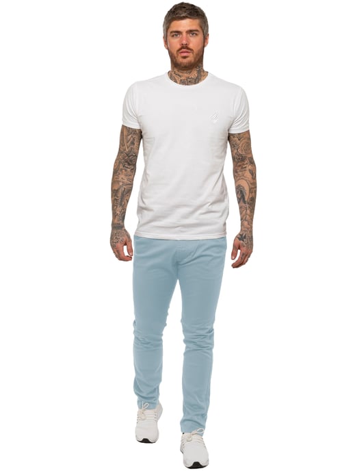 Enzo Heren Slim Fit Stretch Chino - Image 5