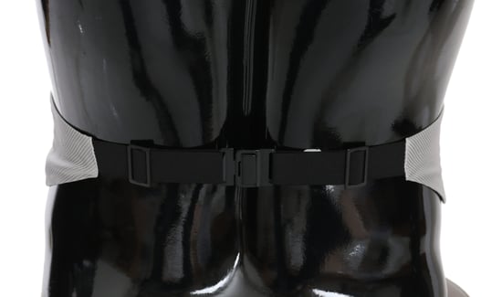 Dolce & Gabbana Grijze Mannen Taille Riem 100% Zijde Cummerbund - Image 3
