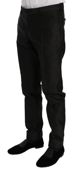 Dolce & Gabbana Grijze Mannen Taille Riem 100% Zijde Cummerbund - Image 5