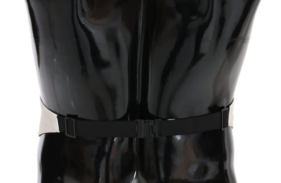 Dolce & Gabbana Witte Mannen Taille Riem 100% Zijde Cummerbund - Image 2