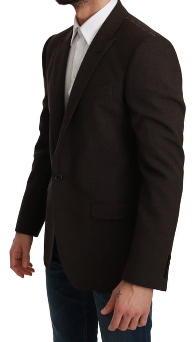 Dolce & Gabbana Brun Slim Fit Kappa Martini Blazer - Image 2