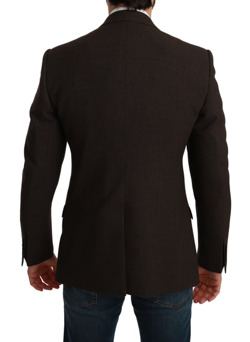 Dolce & Gabbana Brun Slim Fit Kappa Martini Blazer - Image 3