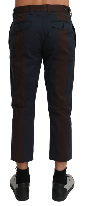 Dolce & Gabbana Brun randig cropped byxa - Image 3