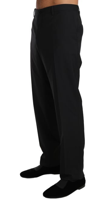 Dolce & Gabbana Zwarte Wol Stretch Formele Broek - Image 2