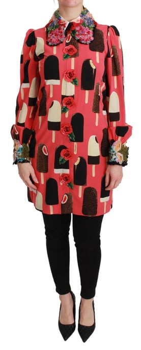 Dolce & Gabbana Rosa Glassstrutklänning med Paljetter - Image 2