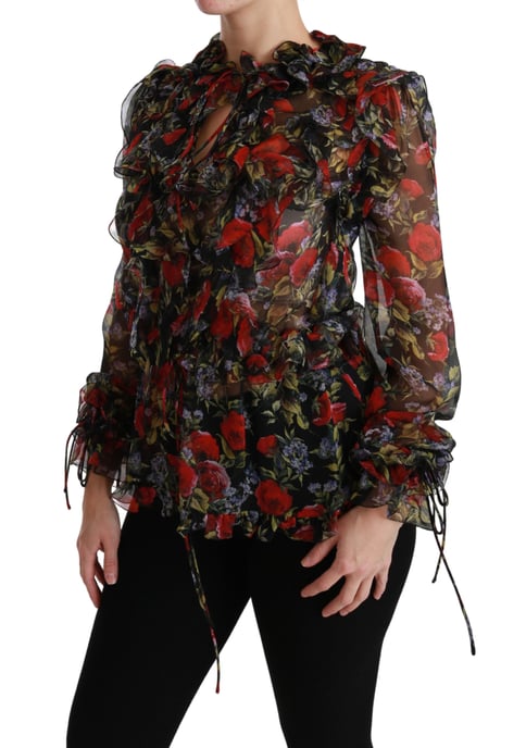 Dolce & Gabbana Vrouwen 100% Zijde Groene Mouwloze Geplooide Maxi Jurk - Image 3