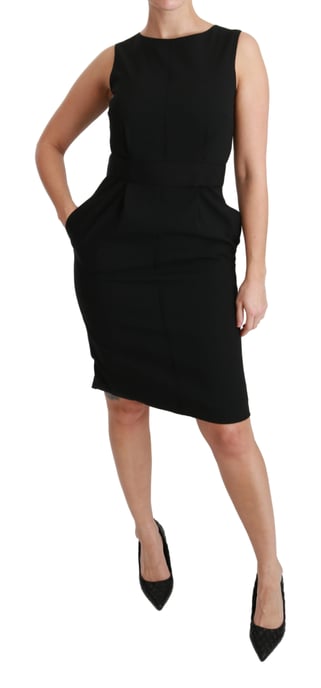 Dolce & Gabbana Dameszwarte Sheath Stretch Formele Jurk - Image 6