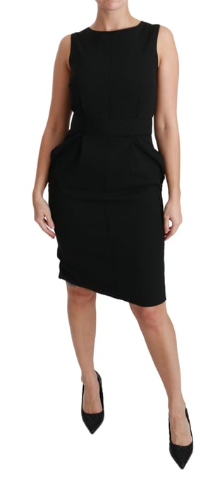 Dolce & Gabbana Dameszwarte Sheath Stretch Formele Jurk - Image 1