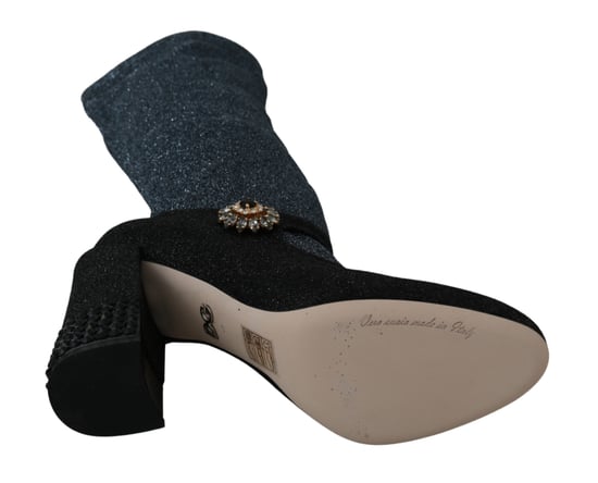 Dolce & Gabbana Dames zwart Crystal Mary Janes Booties Schoenen - Image 2