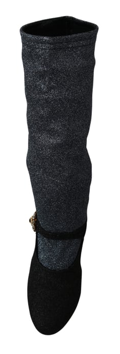 Dolce & Gabbana Dames zwart Crystal Mary Janes Booties Schoenen - Image 3