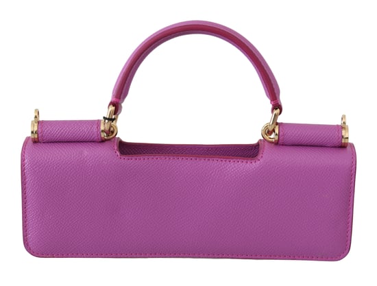 Dolce & Gabbana Pink Clutch Box Shoulder Hand Bag Purse Wooden AMORE