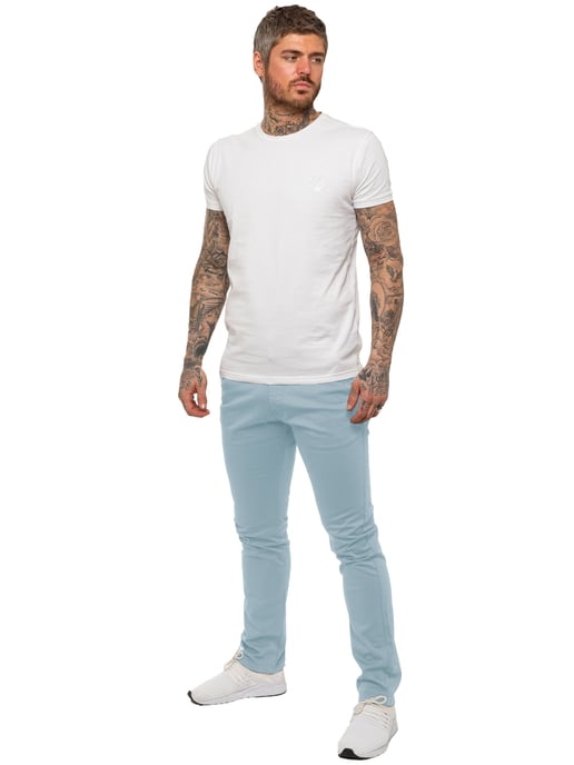 Enzo Heren Slim Fit Stretch Chino - Image 6