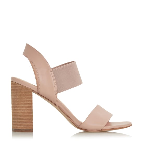 Dune Ladies JUMPER Double Strap High Block Heel Sandals
