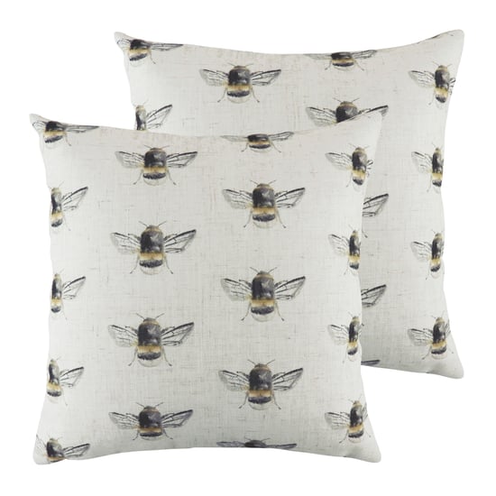 Bee Happy Repeat Cushions (Twin Pack) - Image 1