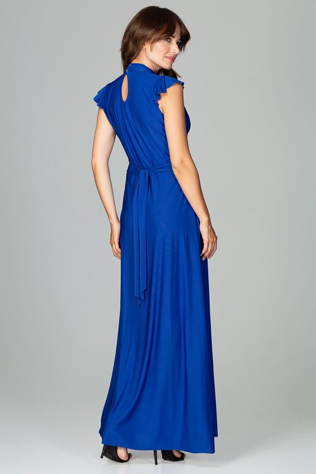Maxi Dress With Teardrop-Shaped Neckline