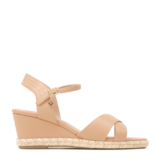Dune Ladies KIWI XX Espadrille Trim Wedge Heel Sandals - Image 1