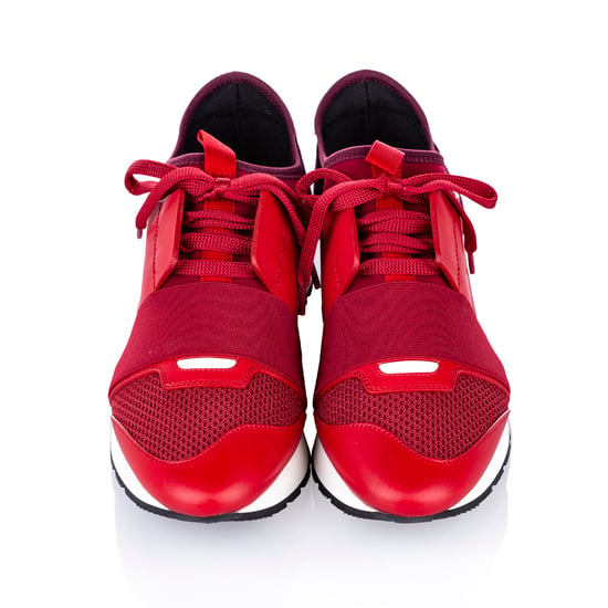 Balenciaga Race Runner Monochrome Nylon Sneaker Red - Image 1