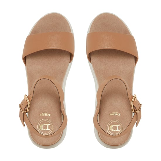 Dune Ladies KYOTO White Outsole Comfort Flatform Sandals