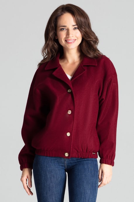 Deep Red Short Jacket